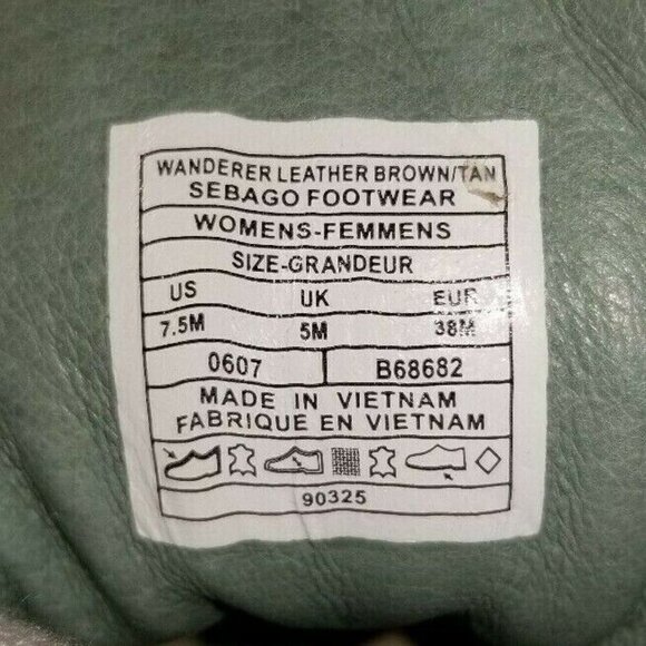 Sebago Wanderer TriColour Leather Vibram Sole Sneaker Womens 7.5M UK 5M EUR 38M - Picture 9 of 10
